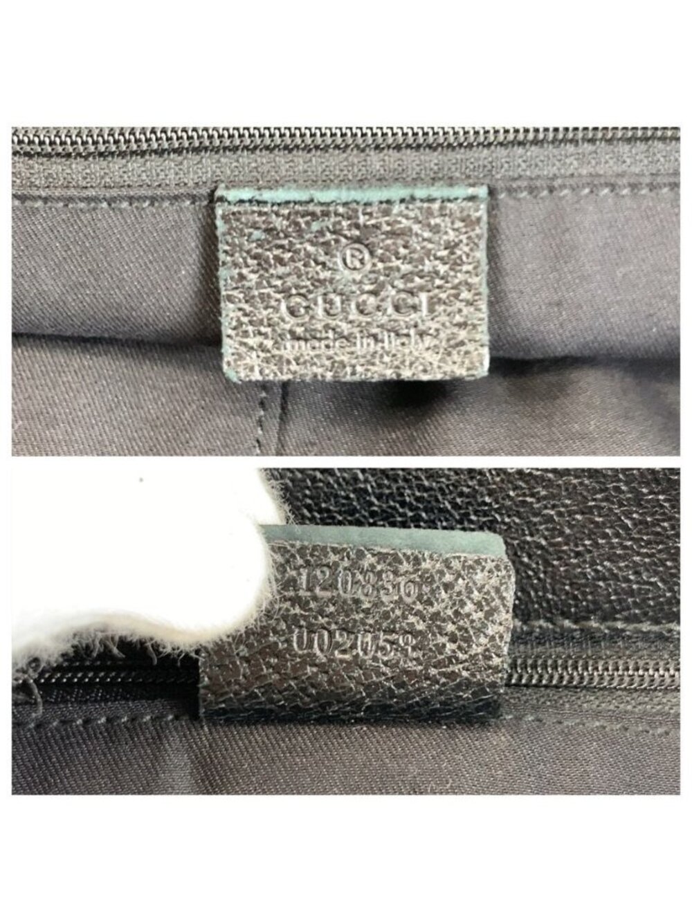 Gucci Black Silver GG Canvas Tote Shoulder Bag - Picture 3 of 9